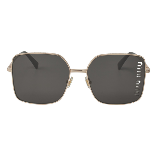 Miu Miu MU 51YS ZVN-5S0 Square Shape Black Silver