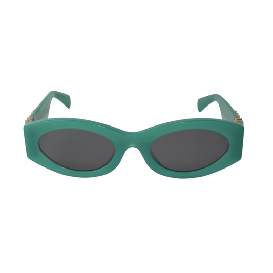 Miu Miu MU 11WS 15H-5S0 Oval Shape Green Dark