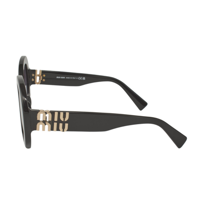 Miu Miu MU 11YS 1AB-5D1 Round Shape Black gold