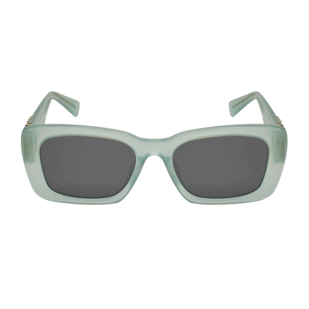 Miu Miu MU 07YS 19L-09T Square Shape Blue Gray