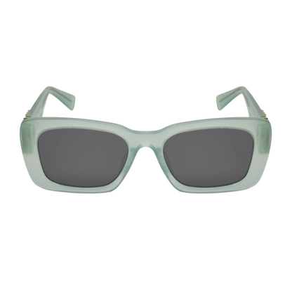 Miu Miu MU 07YS 19L-09T Square Shape Blue Gray