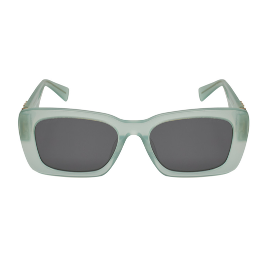 Miu Miu MU 07YS 19L-09T Square Shape Blue Gray