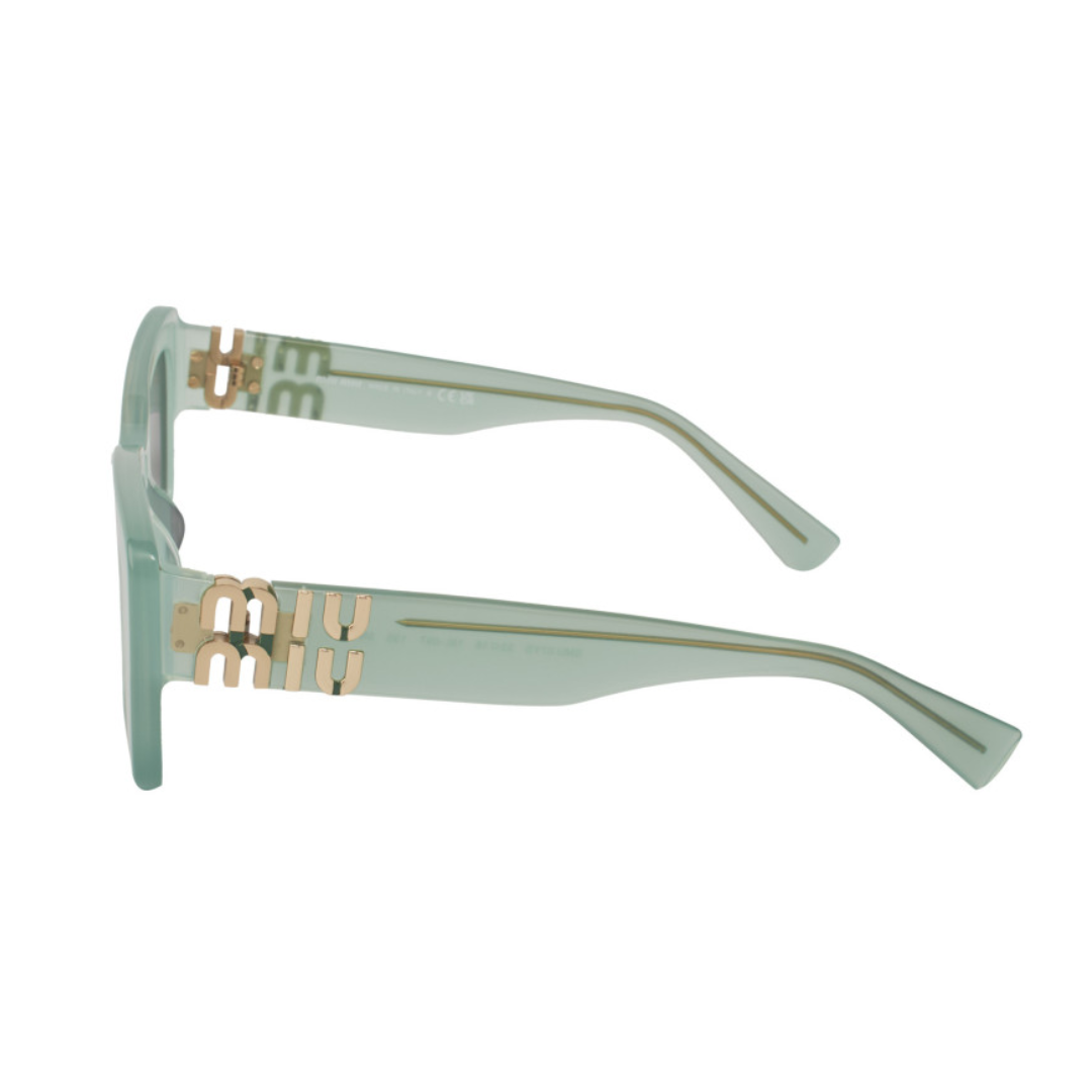 Miu Miu MU 07YS 19L-09T Square Shape Blue Gray