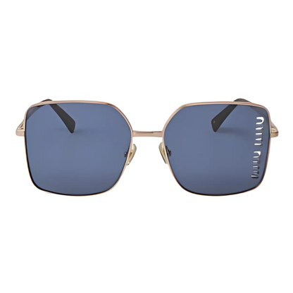 Miu Miu MU 51YS ZVF-1V1 Square Shape Gold Rose Blue