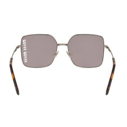 Miu Miu MU 51YS 1BC-03V Square Shape Silver Violet Mirror