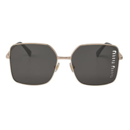 Miu Miu MU 51YS ZVN-5S0 Square Shape Black Silver