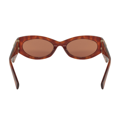 Miu Miu MU 11WS 4BW-ZZ1 Oval Shape Brown Tortoise