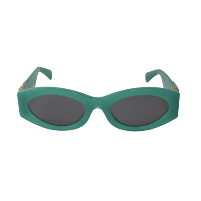 Miu Miu MU 11WS 15H-5S0 Oval Shape Green Dark