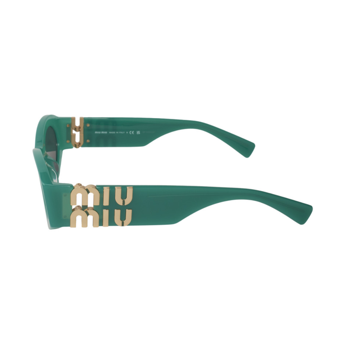 Miu Miu MU 11WS 15H-5S0 Oval Shape Green Dark