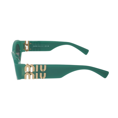 Miu Miu MU 11WS 15H-5S0 Oval Shape Green Dark