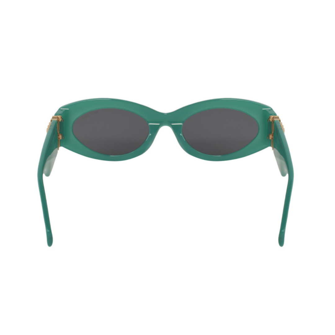 Miu Miu MU 11WS 15H-5S0 Oval Shape Green Dark