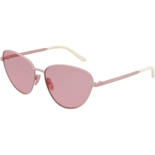 GG0803S 003 | Eye Cat Metal Rosa Transparente